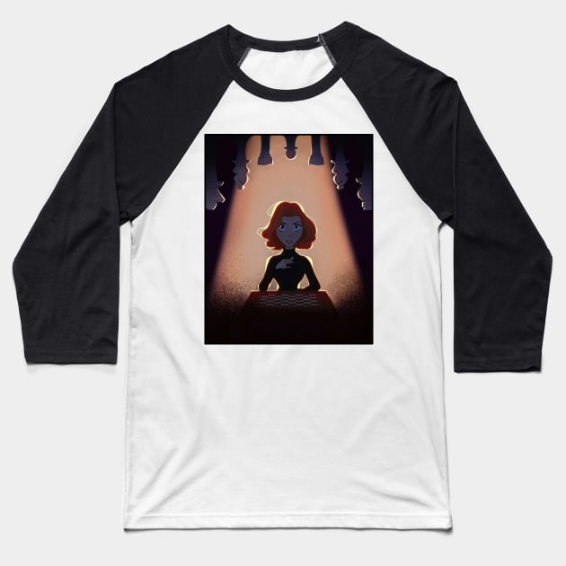 Beth Harmon - Queen's Gambit Baseball T-Shirt by uppermosteN